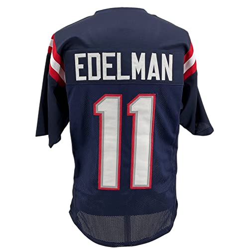 Julian Edelman Jersey Blue New England | Unisex Adult Sizes S-5XL Unsigned Custom Sewn Stitched