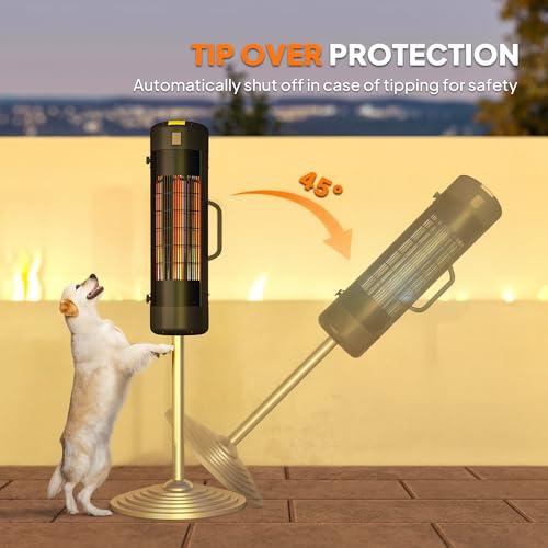 Outsunny Patio Parasol Heater, Electric Umbrella Mounted Heater for 25-70 mm Poles 5 Outsunny Patio Parasol Heater, Electric Umbrella Mounted Heater for 25-70 mm Poles - Image 5