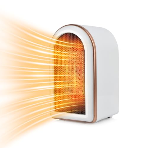Heizlüfter - 1200W Keramik Heizlüfter Leise - Mini Heizungslüfter - Elektroheizung Heizung...