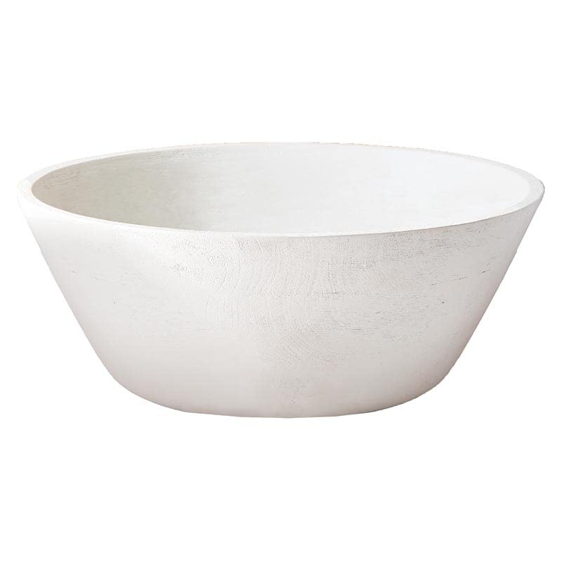 Cuenco de madera natural para ensaladas y cenas en terrazas pack de 2