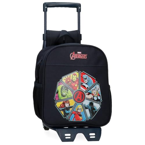 Joumma Marvel Los Vengadores Avengers To the power Mochila Guardería Negro 23x25x10 cms Poliéster 5,25L