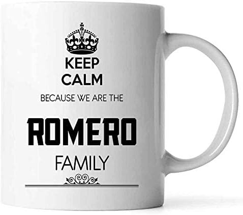 Keep Calm We Are the Romero Family - Personalized Name Mugs Surname Mug Last Name Mug Coffee Mug for Family Wedding Birthday Valentines Xmas Mother