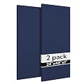 Olanglab Acoustic Panels 2 Pack, 48''x24'' Large Sound Panels, Fabric Wrapped Sound Proof Foam Panels for Walls, Sound Absorbing Panels for Recording Studio Acoustical Treatments (Navy)