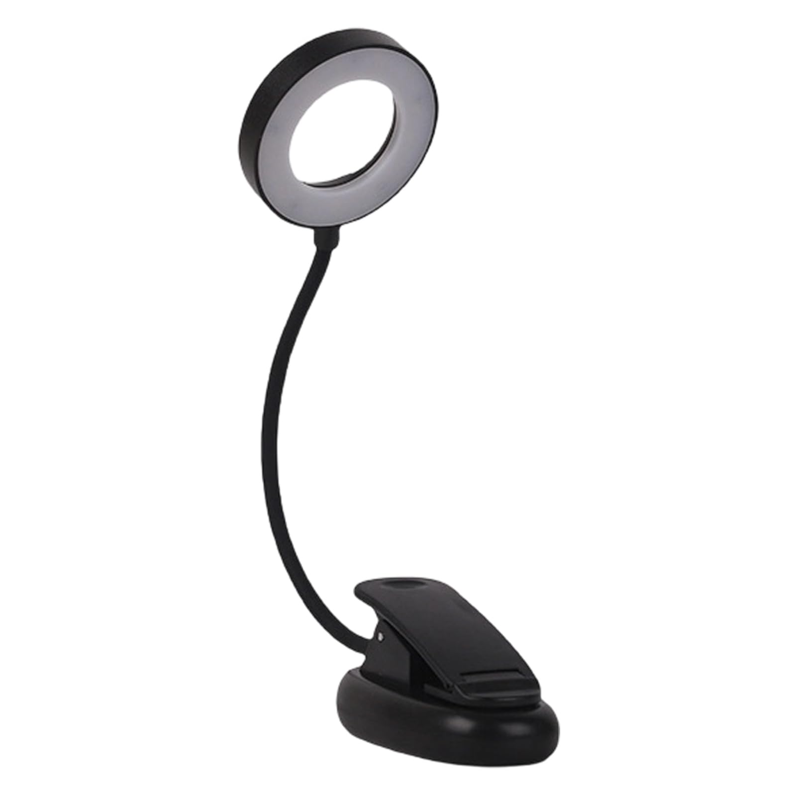 Kaeltsyn 3 Color Adjustable LED Clip on Desk Lamp with Magnifier Portable LED Night Light Study Lamp for Book Reading Flexible Gooseneck Reading Table Light