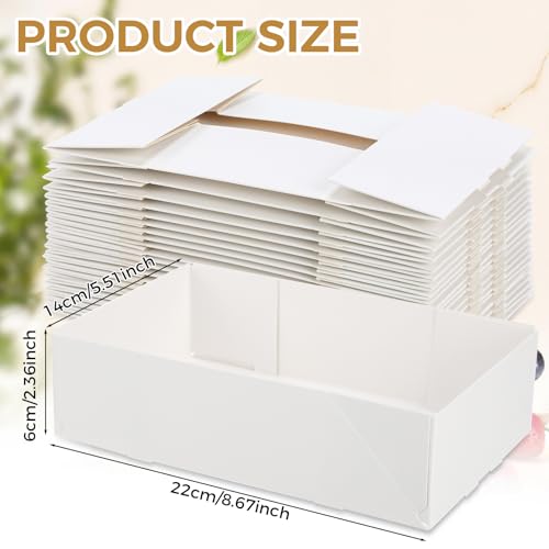 Image of Chinco 100 Pieces Paperboard Kraft Food Trays 4 Corner Pop up Food Tray Disposable Foldable Cardboard Movie Night Snack Party Container Box for Holding Drink at Stadiums or Theaters (White)