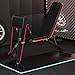 Erhigher Adjustable Weight Bench, Multi Gears Workout Bench for Home Gym Foldable Incline Decline Flat Exercise Bench for Full Body Strength Training Red Black