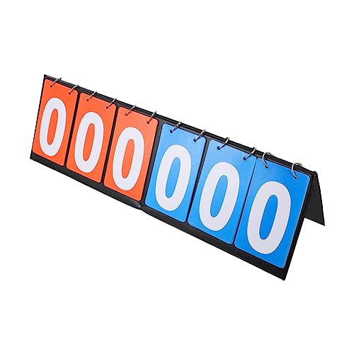 OSOLADY Multi Functional Plate Practical Scoreboard Flipper for Basketball and Sports Games Durable PU Design Easy to Read Numbers Portable Tabletop