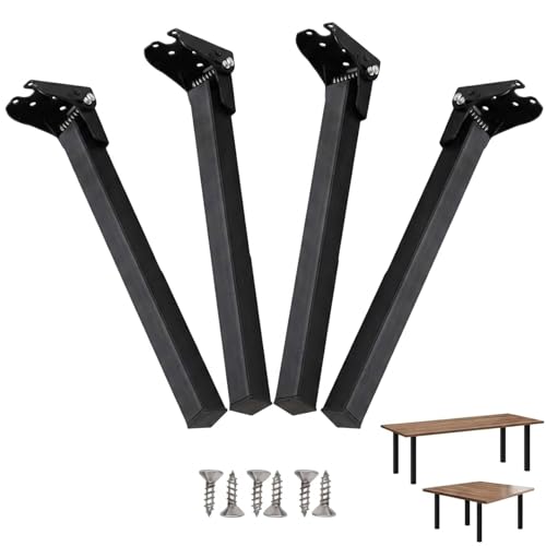 �܂肽���ݎ��e�[�u���r 4�Z�b�g 29.5cm 90�x�p�x�����\ �S�� ���t���l�W�t�� �R�[�q�[�e�[�u�� �x�b�h�T�C�h�e�[�u�� �m�[�g�p�\�R���e�[�u�� DIY�Ƌ�p�[�c ���[�֗� (50cm*4,A)