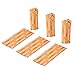 L LIKED 105 PCS Striped Flat Coin Wrappers Quarters Rolls Only, Orange (105 PCS - Quarters)