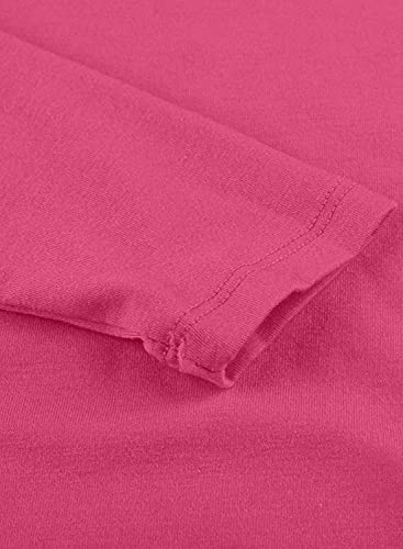 Image of Girls Casual Long Sleeve Color Block Pullover Top Stripe Button Crewneck Loose Tunic T-Shirts Blouse Size 4-13 Year