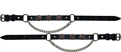 Billys Biker Gear Shotgun Shell Leather Motorcycle Boot Chains
