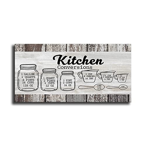 Shang Pin Kitchen Wall Art Home Decor Sign,Canvas Print Modern Dining Room Wall Art,Rustic Farmhouse Living Room Wall Decor Hanging Artwork (8 X 16 Inch, Black - Kitchen - Z) #TOP6