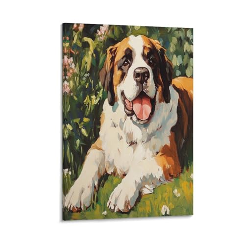 Impression sur toile Beagle 50x75cm décoration murale peinture animalière