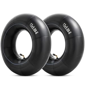 YeYouC Heavy Duty 13×5.00-6″ Inner Tubes, Exact Replacement 5.00-6/4.00-6 Tire Tube with TR87 Bent Valve Stem for Razor Dirt Quad, Lawn Mowers, Snow Blowers, ATVs, Go Kart, and More (Pack of 2)