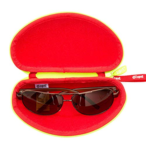 ZIPIT ZPP-GT-SPR Colorz Box & Glasses Case Set, Green Triangles