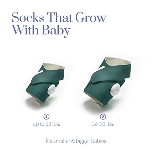 Owlet Accessory Fabric Sock For Smart Sock 3 Baby Monitor, Fits Babies 0 To 18 Months, Deep Sea Green (Sensor And Base Station Not Included) #TOP2