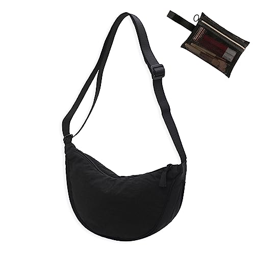 Crossbody Hobo Crescent Bag, Candy Bag for Halloween Christmas, Women Lihgtweight Handbag Shoulder Purse