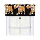 Photo Gallery whjssf tenda con stampa a palla che morde i cuccioli con asta corta, 137,2 x 45,7 cm, per la maggior parte delle aste per tende standard o decorative, per cucine, bagni, lavanderie Photo Gallery whjssf tenda con stampa a palla che morde i cuccioli con asta corta, 137,2 x 45,7 cm, per la maggior parte delle aste per tende standard o decorative, per cucine, bagni, lavanderie