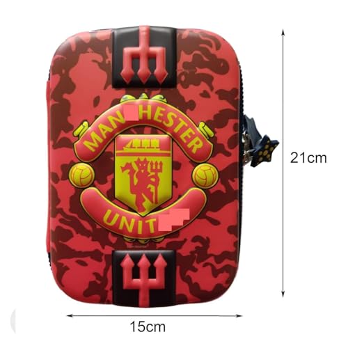 Image of LONGMIRE Plastic Pencil Box with Code Lock Pen Case Large Capacity Multi-Layer Multi-Function Storage Bag Secret Compartment Pencil Box for Kids- Multi-Color (Manchester Pouch)