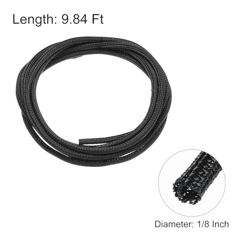 Cord Sleeve Cable Organizer 9.84 Ft - Protector de Cable de 1/8 Pulgada para Cable USB, TV, Video, Gestión de Cables Bajo Escritorio miniatura 2