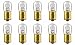 CEC Industries #1003 Bulbs, 12.8 V, 12.032 W, BA15s Base, B-6 shape (Box of 10)