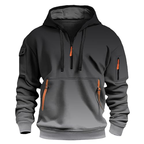 Sudadera cortavientos gris L para hombre con estampado 3D de flores 3