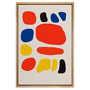 SIGNWIN Framed Canvas Wall Art Colorful Geometry Painting...