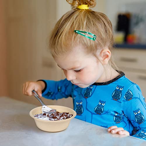 Groecycle Paper Bowls 10 Oz, 100 Pack Small Disposable Bowls, Heavy Duty Bowls For Hot Soup, Ice Cream, Fruits, Snack, 100% Compostable Biodegradable Bowls Made Of Sugarcane #TOP2