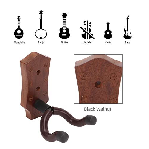 Support mural pour guitare, 2pcs support mural pour guitare économiser de l’espace noyer noir stable élégant pour banjo… - Les Beatles, Paul McCartney, John Lennon, RIngo Starr, George Harrison Support mural pour guitare, 2pcs support mural pour guitare économiser de l'espace noyer noir stable élégant pour banjo… – Image 5
