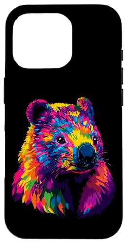 Wombat Australia Marsupial Dulce Wombat Carcasa para iPhone 16 Pro
