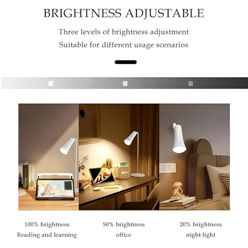 Image of Kimee LED Study Light for Desk with Stationery Organizer & Mobile Holder - Cordless Table Lamp for Students (Magnetic)