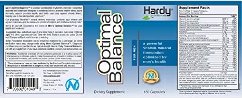 Men's Optimal Balance Micronutrients Multivitamin Mineral Supplement. Micronutrients with beta-sitosterol & saw palmetto to support men's health. Research-validated by Double-blind studies