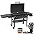 Blackstone 2322 Original Omnivore 36 Inch Griddle with Hood, 4-Burner Flat Top Grill, Propane Gas Grill with Seasoning, and Blackstone Griddle Gloves