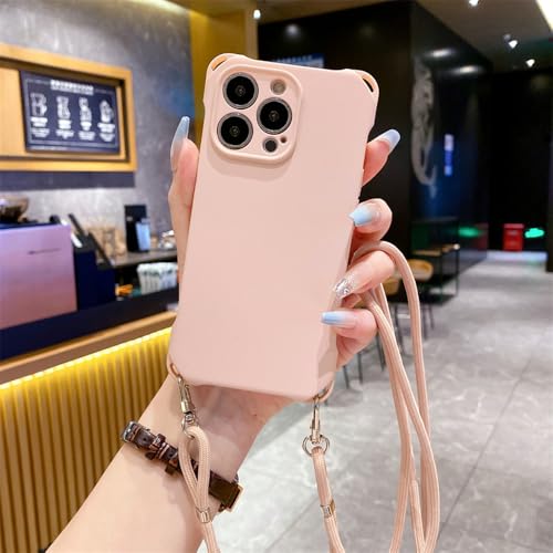 Coque antichoc iPhone 13 Pro Max avec cordon pour éviter les chutes accidentelles
