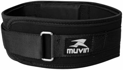 Cinturão de Musculação Muvin – Tamanho Ajustável – Fechamento de ...