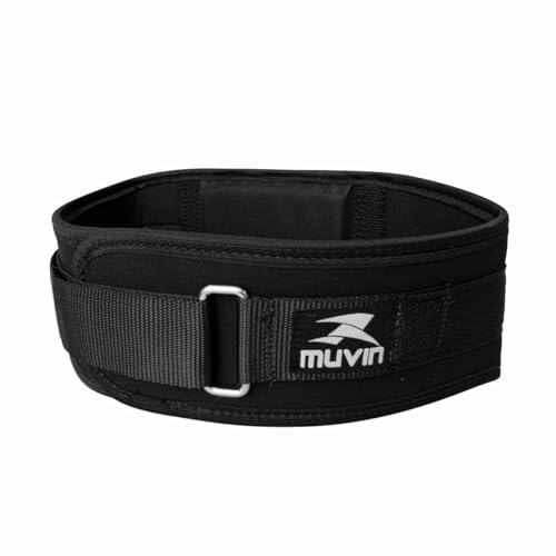 Cinturão de Musculação Muvin – Tamanho Ajustável – Fechamento de ...