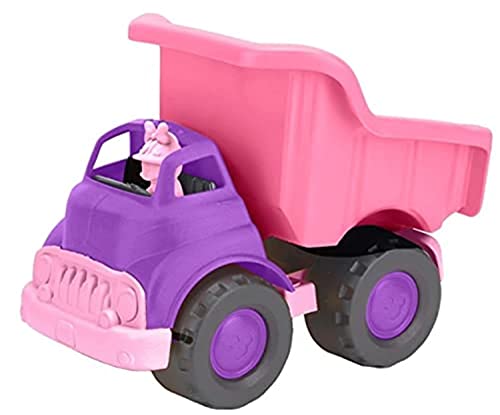 Green Toys Disney Baby - Camión volquete exclusivo de Minnie Mouse - Juego de simulación, habilidades motoras, vehículo de juguete para niños. Sin BPA, ftalatos, PVC. Apto para lavavajillas, plástico