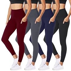 4 Packs,wine Red/Navy Blue/Dark Grey/Black(2 Pockets)