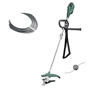 Bosch AFS 23-37 – Desbrozadora (Cuchilla de 3 Hojas, Bobina para Hilos de Corte, 3 Hilos de Corte, empuñadura Adicional, Potencia de 1000 W, en Caja de cartón) + Bosch Hilo cortabordes para AFS 23-37