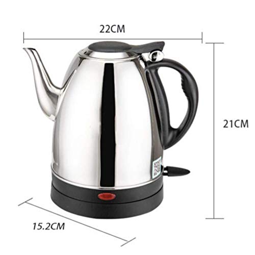 Bouilloire electrique anti-eclaboussure a long bec verseur en acier inox
