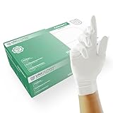 UNIGLOVES - Passgenaue CONTACT® sterile medizinische handschuhe aus Nitril | Puderfrei & latexfrei | hohe Festigkeit & Haltbarkeit | Untersuchungshandschuhe | 100 Stück | Einmalhandschuh L
