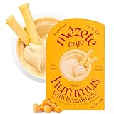Mezete Hummus Snack Pack with Breadsticks | Traditional Classic Hummus | 100% All Natural Dips and Spreads...