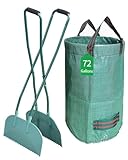 JACEPFY Leaf Grabber Leaf Rake Picker Upper Scoops with Long Handle Garden Rake for Yard Work Yard Tools for Lawn Cleaning
