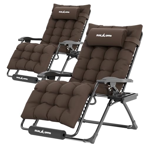 Image of UDPATIO Oversized Zero Gravity Chair Patio Reclining Chairs with Cushion