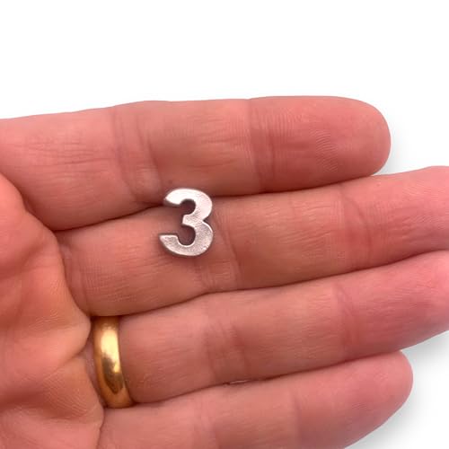 Image of Number 3 Three Lapel Pin by StockPins