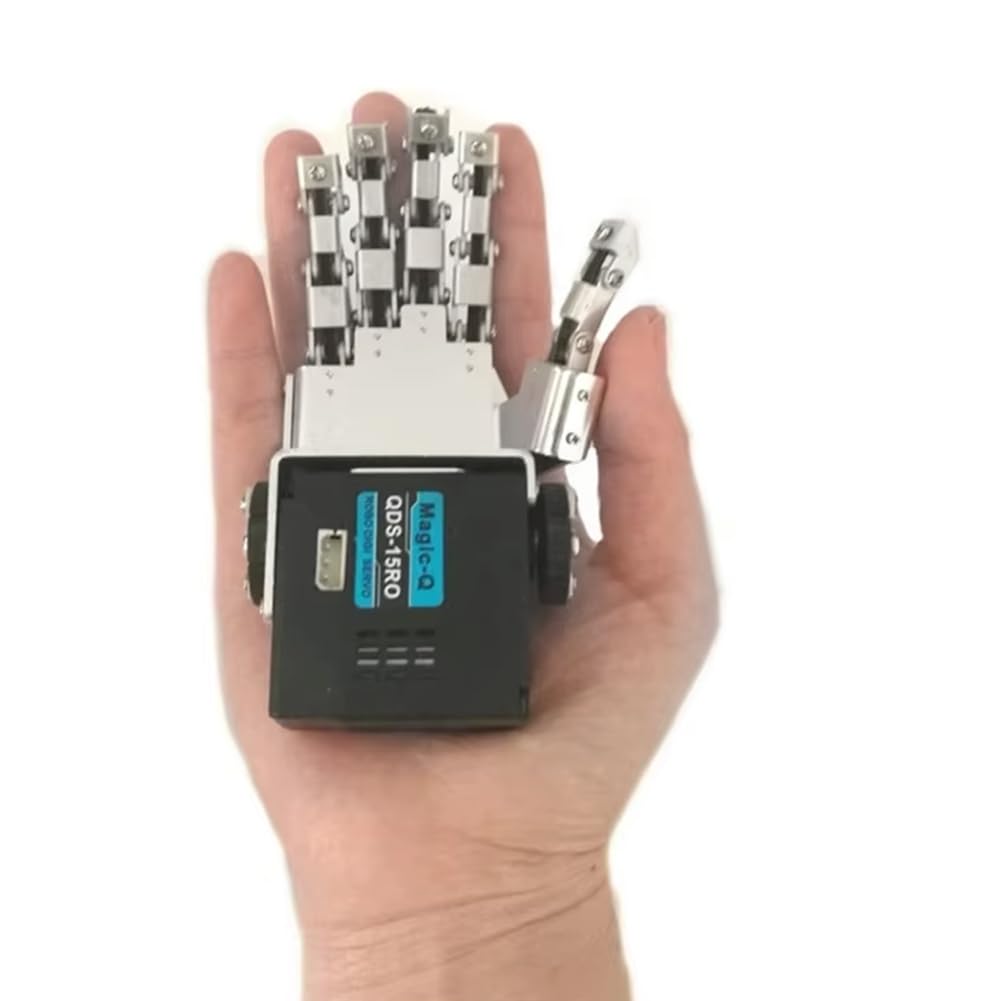 Robot Mano Cinque Braccio Manipolatore in Metallo Mano per Robot Umanoide Kit DIY