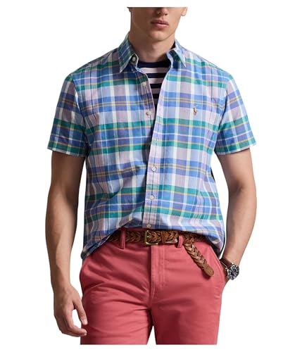 Image of POLO RALPH LAUREN Men's Classic Fit Plaid Oxford Shirt