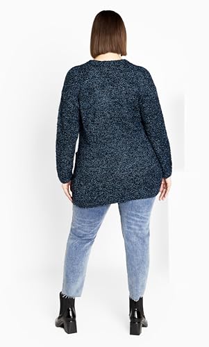 Image of Avenue Women's Plus Size Cardigan - Amber Boucle