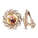 1928 Jewelry Manor House Rose Gold-Tone Clip-On Earrings