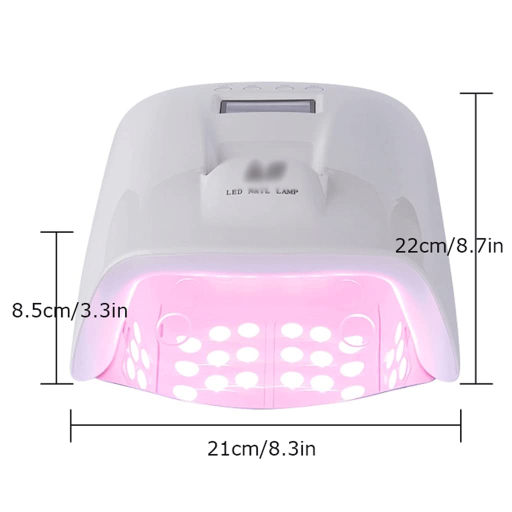 Lampada per unghie Gel UV LED. Lampada for unghie a stoccaggio di potenza wireless for unghie for unghie for unghie for unghie for unghie portatile con Lcd. Mostra due mani Colla da cuocere Veloce